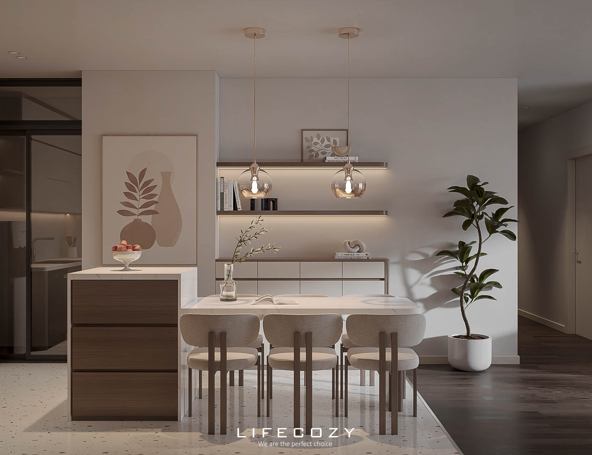 Phong cách nội thất năm 2026 với sự tối giản trong bố cục và cách bày trí