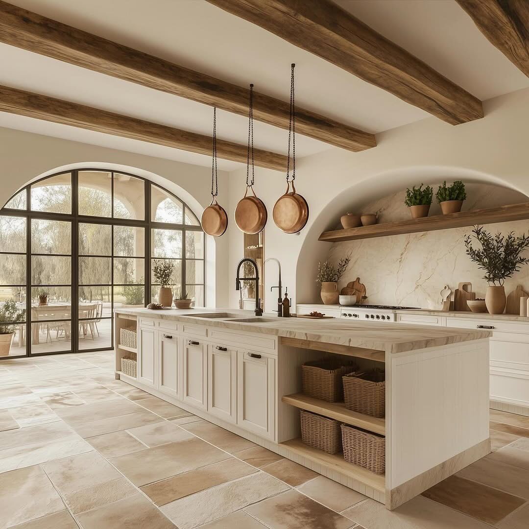 Gam màu trung tính, nhẹ nhàng với chất liệu mộc mạc, gần gũi 